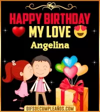 GIF Happy Birthday Love Kiss gif Angelina
